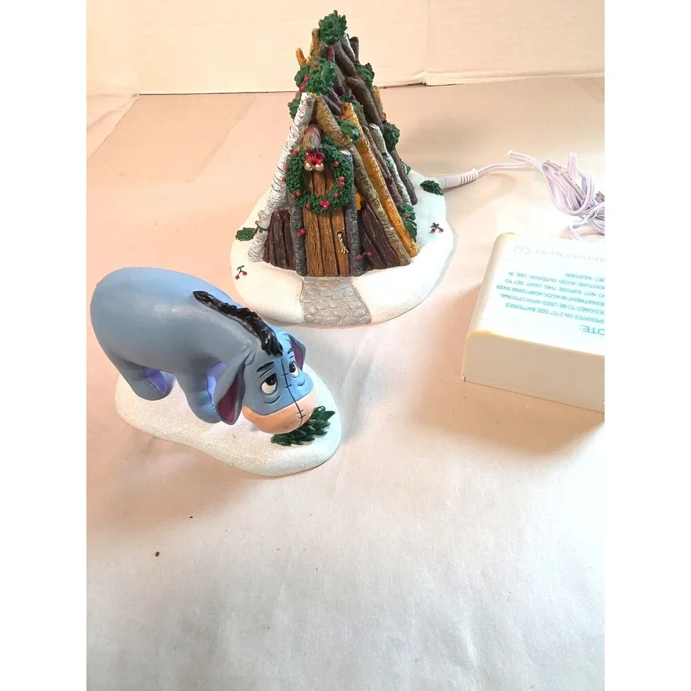 Department 56 Disney Your Place Never Looked Better Eeyore Holiday set Works